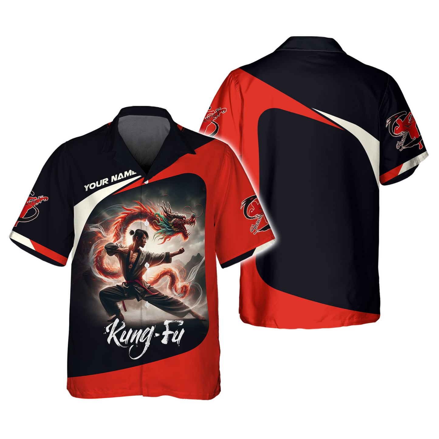 Camisetas personalizadas de Shaolin Kung Fu Camiseta 3D de Shaolin Kung Fu Regalo para amantes del Shaolin Kung Fu