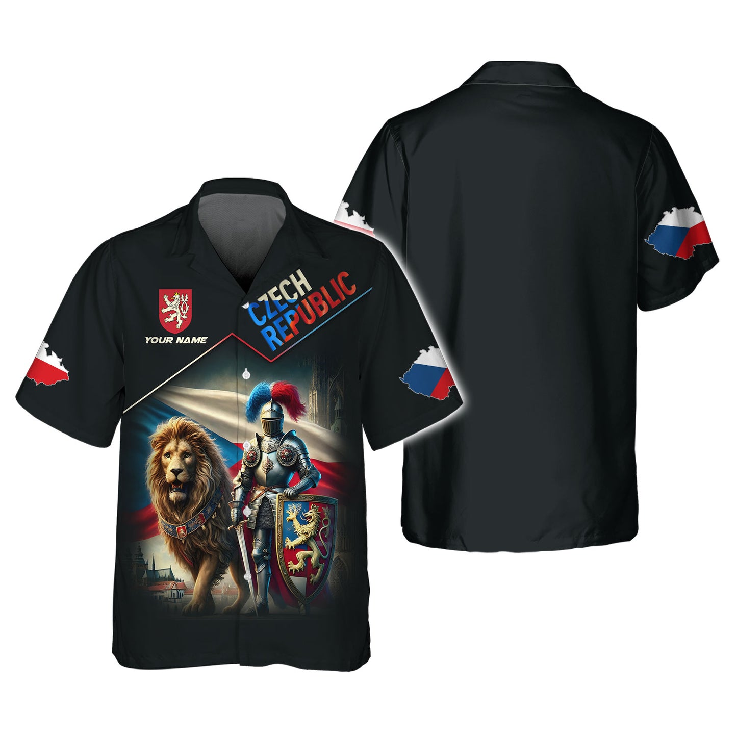 Personalized Czech Republic Shirt - Pride of the Lion