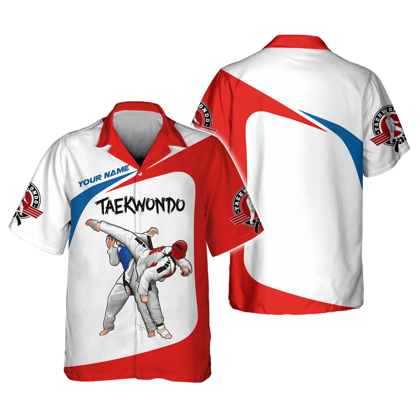 Camiseta unisex de taekwondo con nombre personalizado, regalo para amantes del taekwondo