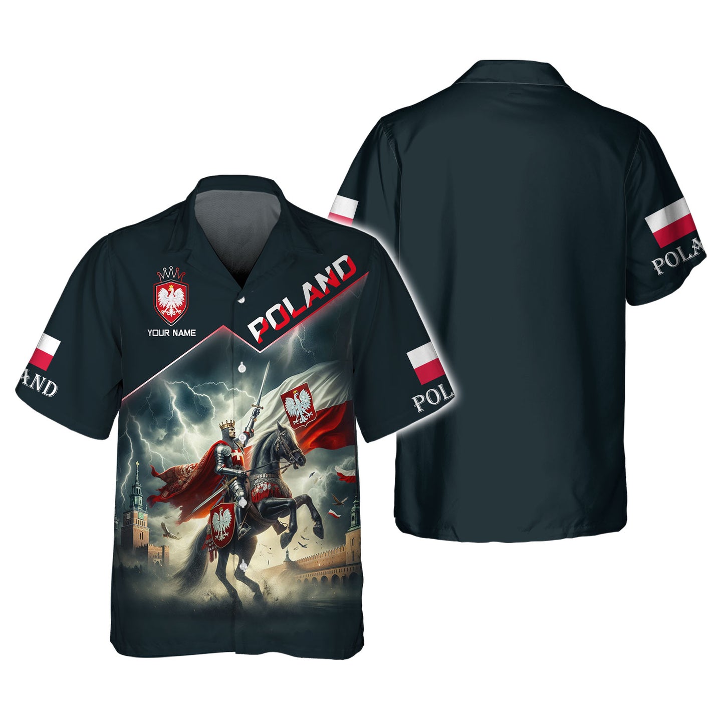 Personalized Poland Pride Shirt - A Symbol of Courage and Heritage