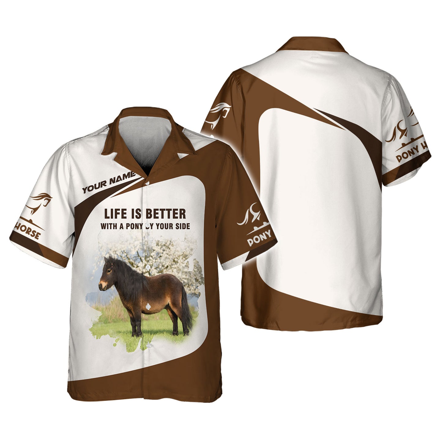 Life Is Better With A Pony By Your Side T-Shirts Personalized Name Gift For Horse Lovers