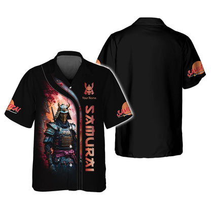 Samurai Personalized Name 3D Shirt Custom Gift For Samurai Lovers