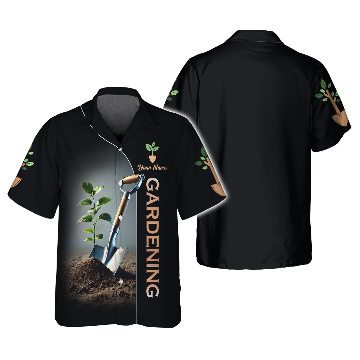 Camisetas personalizadas con pala de jardín, regalo de camiseta 3D de jardinería para amantes de la jardinería