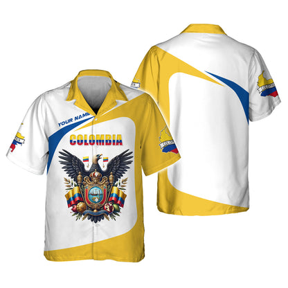 Personalized Colombia Pride Shirt - Emblem of Passion