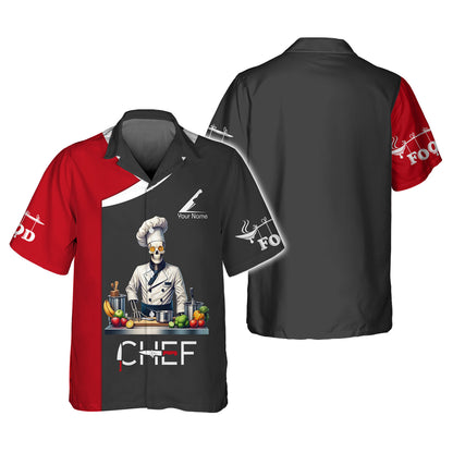 Camisa de chef personalizada: obra de arte culinaria única para aficionados a la cocina y chefs