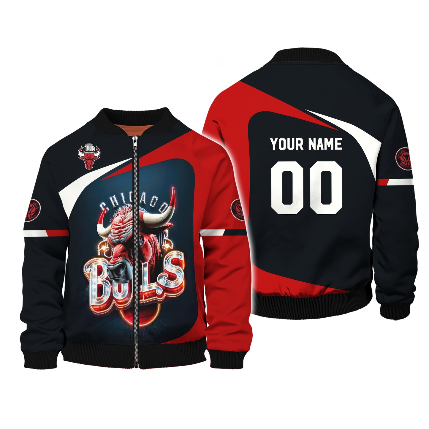 Camisetas personalizadas de la NBA Camiseta 3D para amantes de los Chicago Bulls Regalo para jugadores de baloncesto