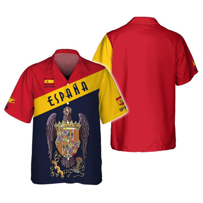 T-shirt personnalisé de fierté espagnole - Cadeau personnalisé Espana pour les passionnés d'Espagne