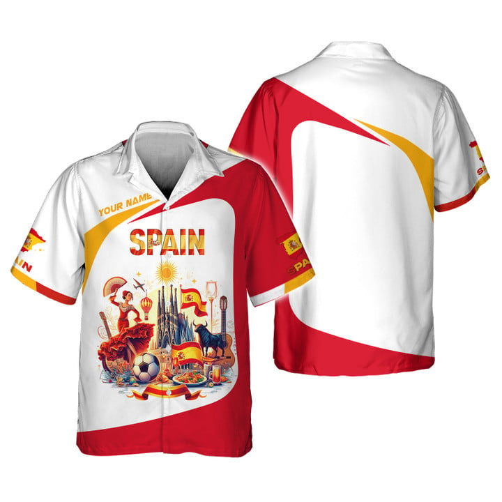 Personalized Spain Pride Shirt - Ideal for Spain Enthusiasts and Travel Lovers