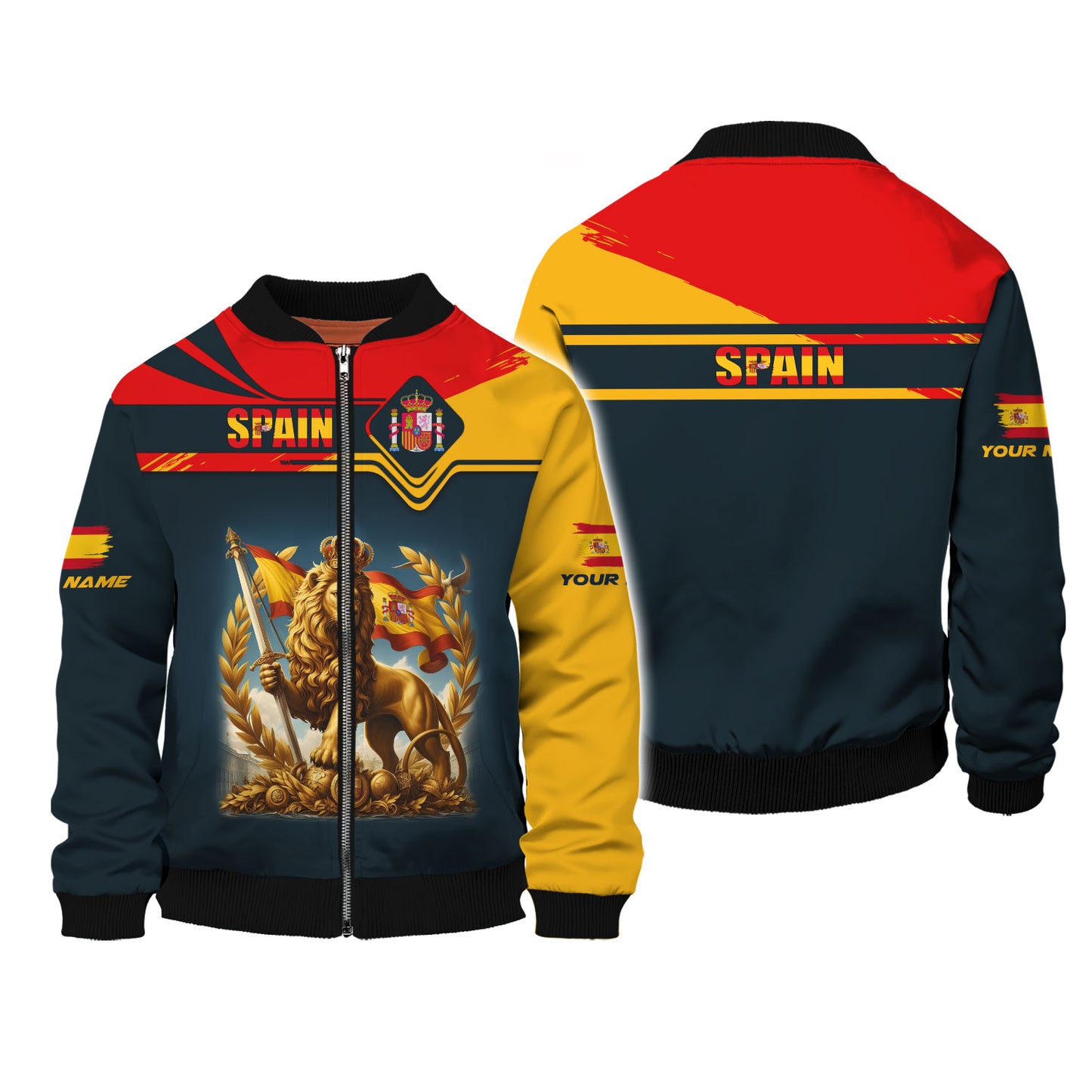 Personalized Spain Pride Shirt - Honor the Strength of Spain