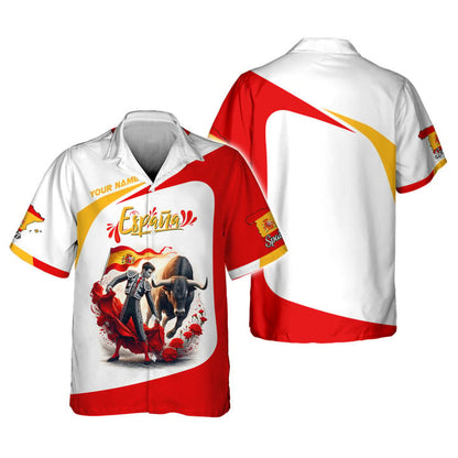 Personalized Spain Pride Shirt - Bullfighting Espana Custom Gift for Enthusiasts