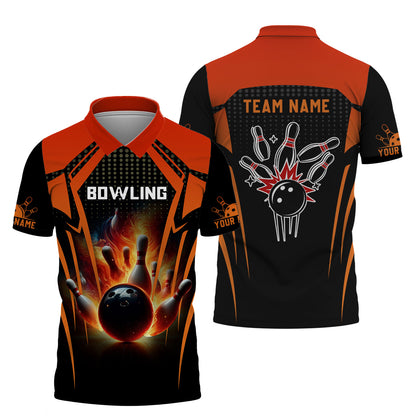 Personalized Bowling Team Shirt - Ignite Your Game