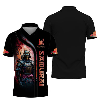 Samurai Personalized Name 3D Shirt Custom Gift For Samurai Lovers