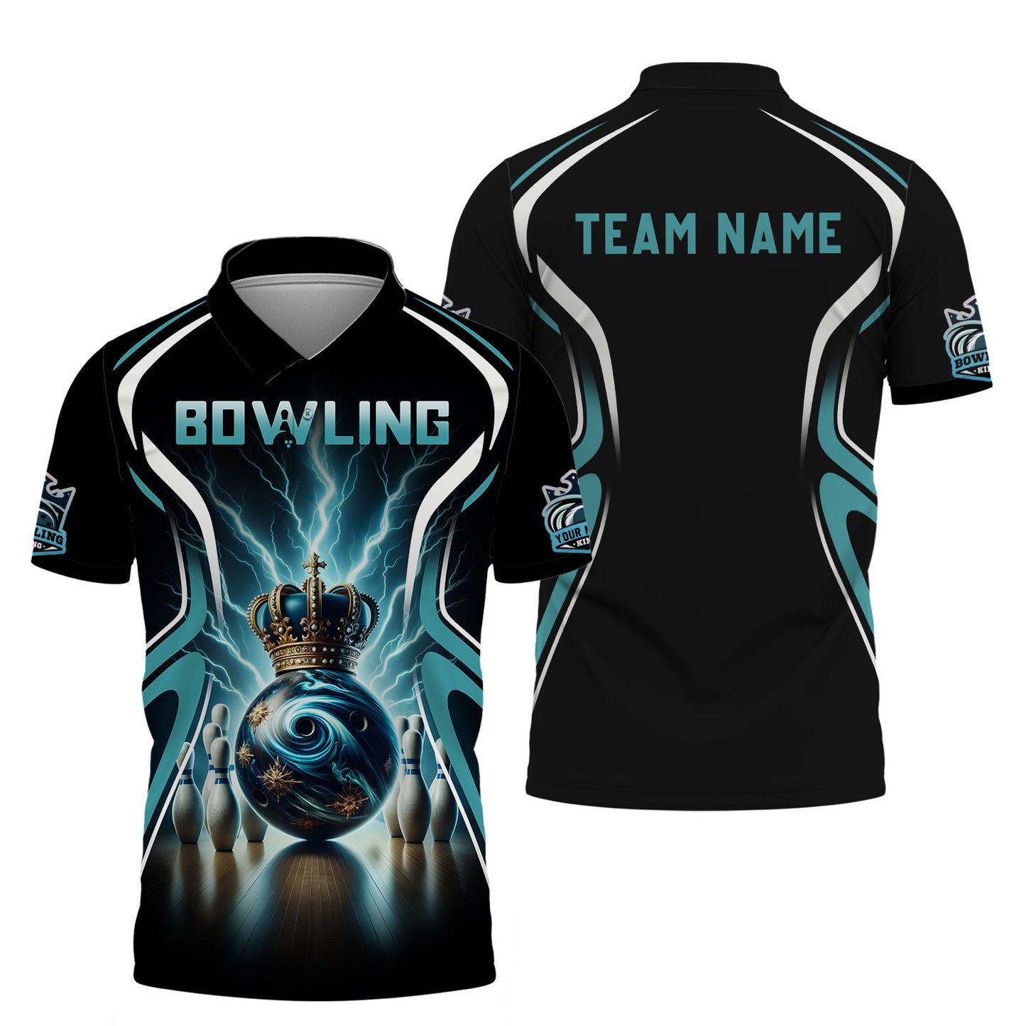 Personalized Bowling Team Shirt - Strike in Winning Style