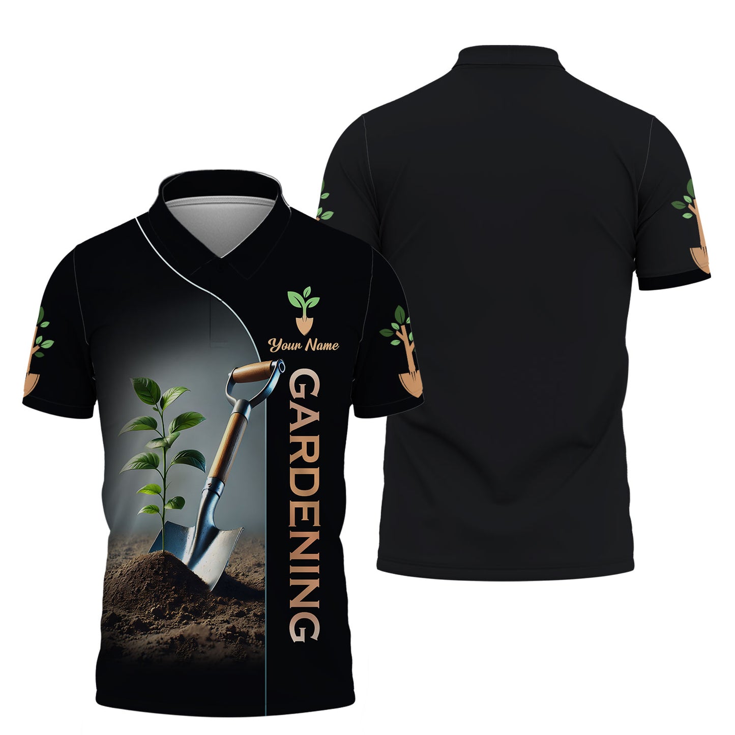 Camisetas personalizadas con pala de jardín, regalo de camiseta 3D de jardinería para amantes de la jardinería