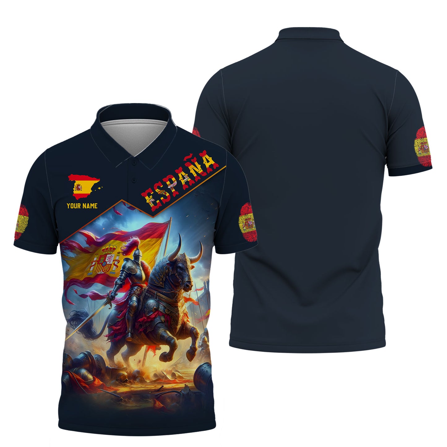 Camiseta personalizada Orgullo de España: abraza el valor de los caballeros españoles