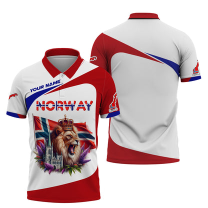 T-shirt personnalisé Roi Lion de Norvège - Adoptez votre héritage nordique