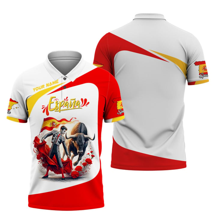 Personalized Spain Pride Shirt - Bullfighting Espana Custom Gift for Enthusiasts