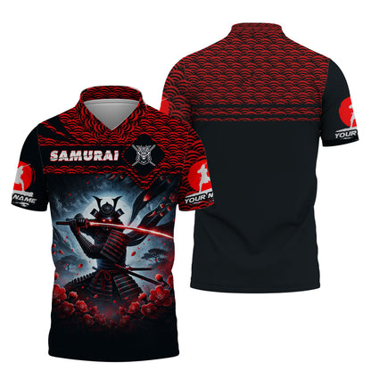 3D Full Print Samurai Warrior Shirt Personalized Name Gift For Samurai Lovers