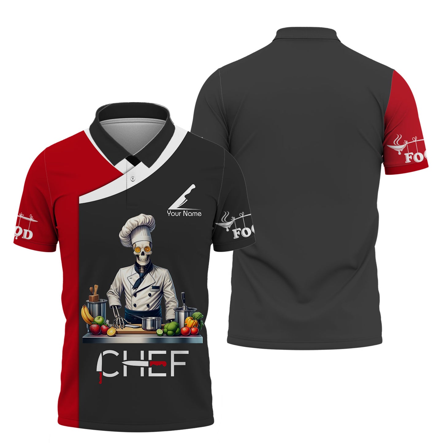 Personalized Chef Shirt - Unique Culinary Artwork for Cooking Aficionados and Chefs