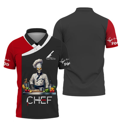 Camisa de chef personalizada: obra de arte culinaria única para aficionados a la cocina y chefs