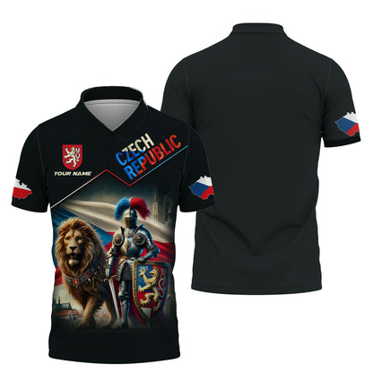 Personalized Czech Republic Shirt - Pride of the Lion