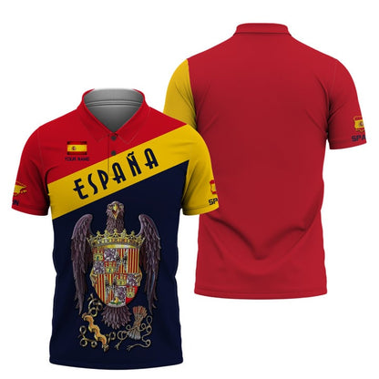 T-shirt personnalisé de fierté espagnole - Cadeau personnalisé Espana pour les passionnés d'Espagne