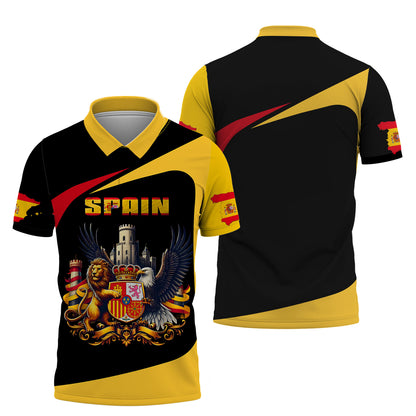 Personalized Spain Pride Shirt - Regal Spanish Heritage