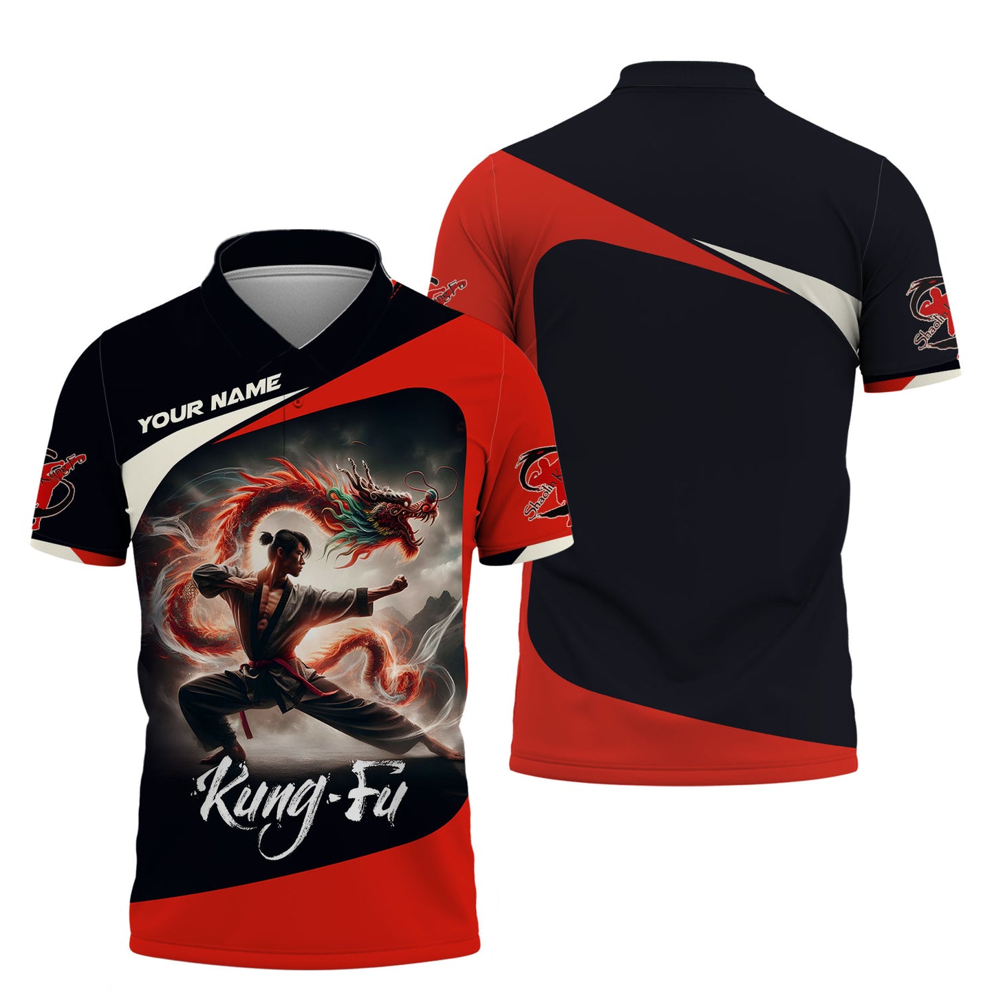 Camisetas personalizadas de Shaolin Kung Fu Camiseta 3D de Shaolin Kung Fu Regalo para amantes del Shaolin Kung Fu