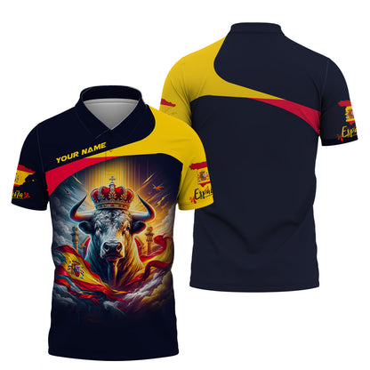 Personalized Spain Pride Shirt - Unleash the Power of the Bull