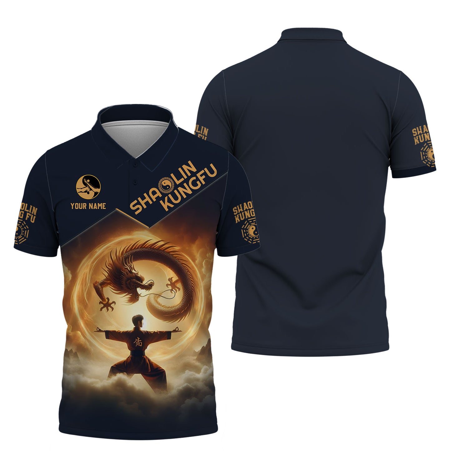 Camisetas personalizadas de Shaolin Kung Fu, regalo para los amantes del Shaolin Kung Fu Camiseta 3D de Shaolin Kung Fu