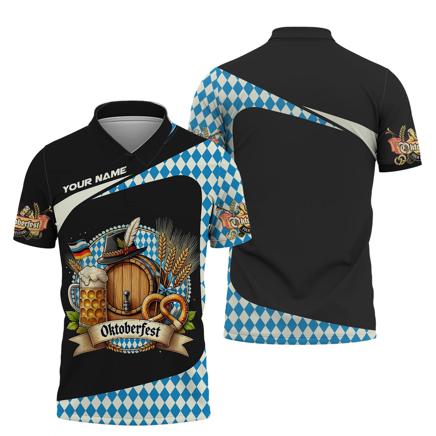 T-shirts Oktoberfest à impression 3D complète, cadeau personnalisé avec nom pour les amateurs de bière