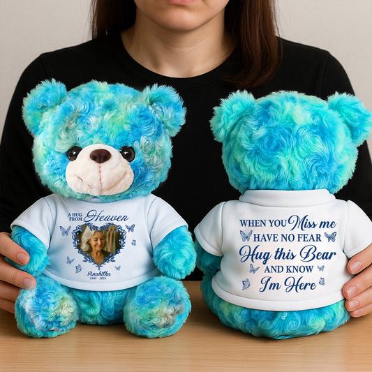 Custom Photo - Memorial Personalized Teddy Bear