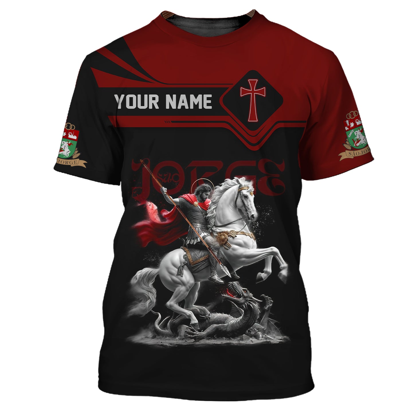 Camiseta con estampado 3D completo y orgullosa de Georgia, regalo personalizado con nombre para los amantes de Gruzia