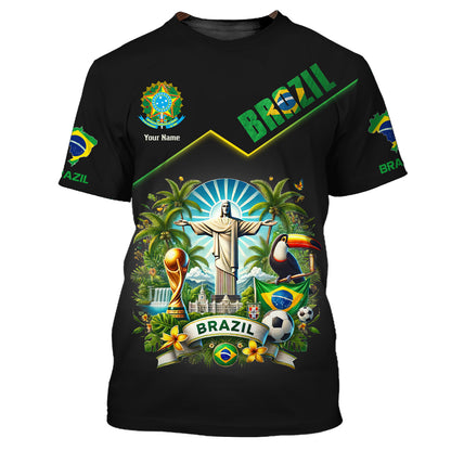 Camisetas personalizadas del orgullo brasileño: abraza el espíritu