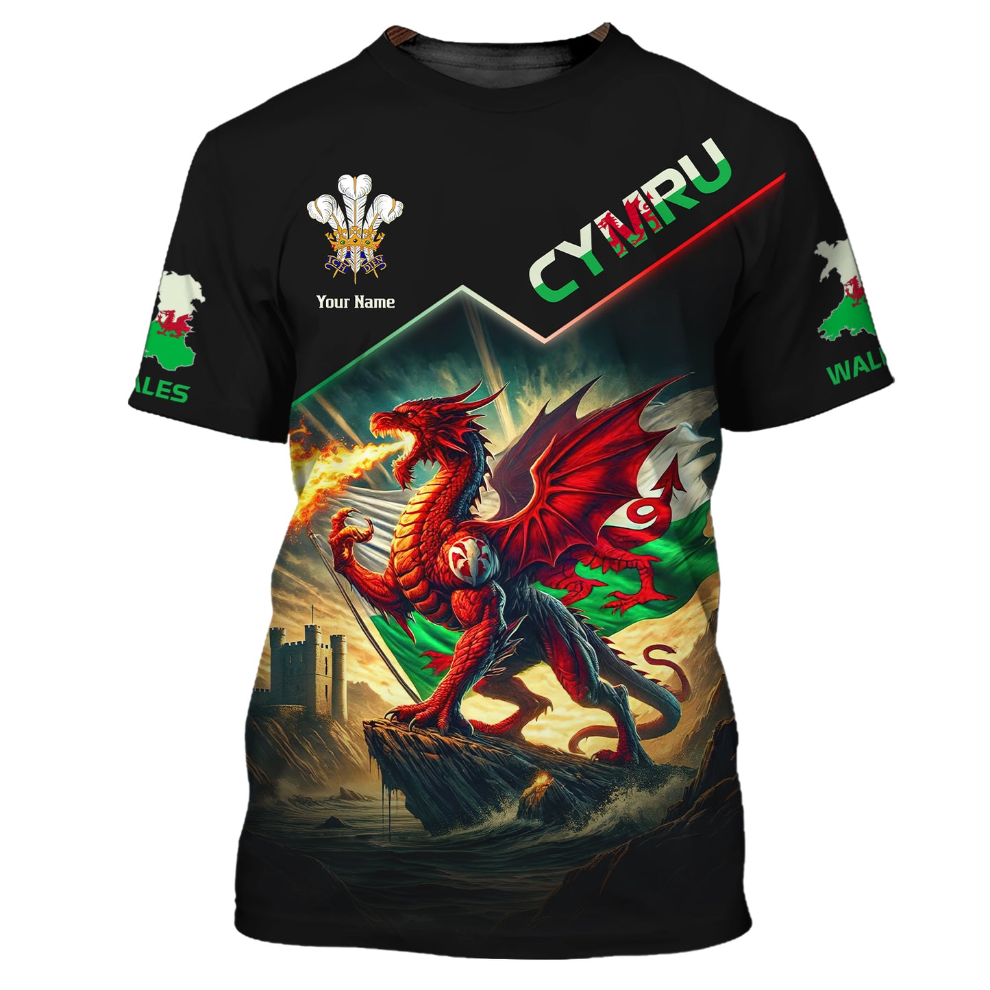 Personalized Wales Pride Shirt - Celebrate Welsh Heritage