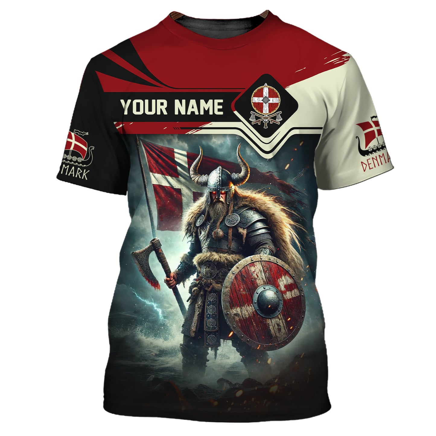 Camisetas de guerrero irlandés con impresión 3D completa, regalo con nombre personalizado para amantes de Irlanda