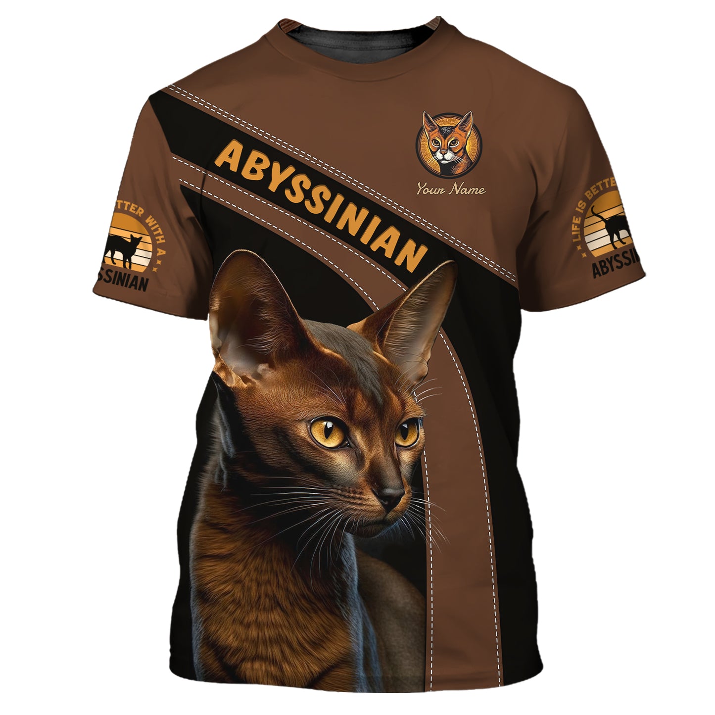 Personalized Abyssinian Cat Shirt - Embrace the Elegance of Abyssinian Felines