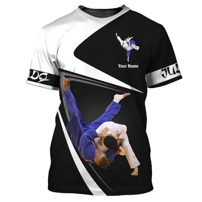 Sweat à capuche zippé personnalisé avec nom personnalisé pour les amateurs de judo