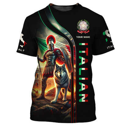 Camiseta personalizada del orgullo italiano: abraza tu herencia con espíritu italiano