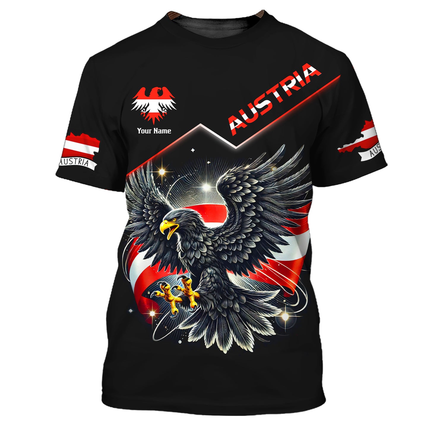 Personalized Austria Pride Shirt - Celebrate Austrian Heritage