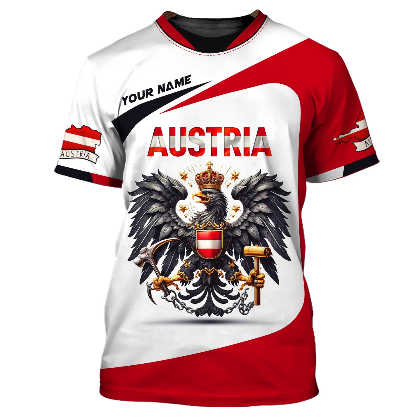 Camiseta personalizada del orgullo austriaco: celebre la herencia austriaca