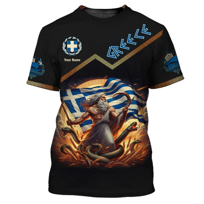 Personalized Greece Cronus Shirt - Embrace Your Greek Heritage