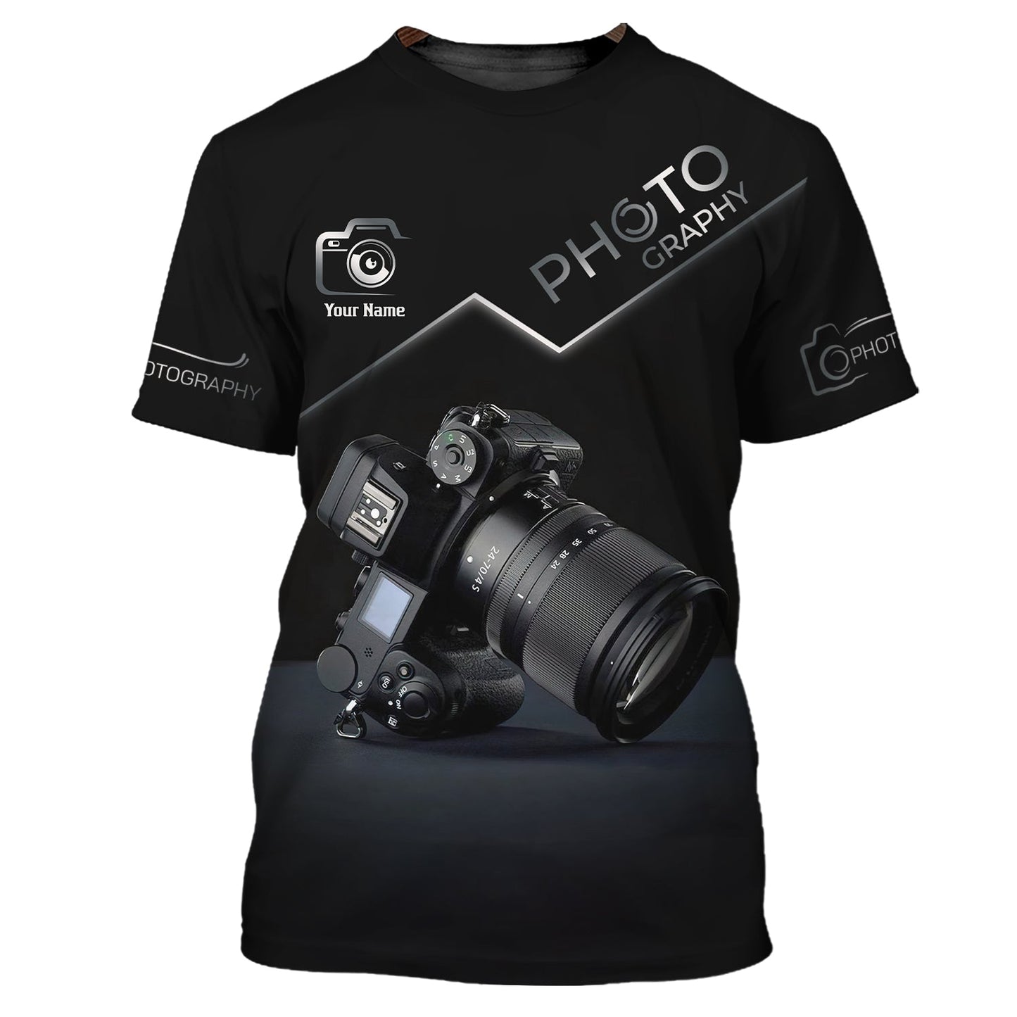 Sudadera con capucha y cremallera con impresión fotográfica en 3D completa, regalo con nombre personalizado para amantes de la fotografía