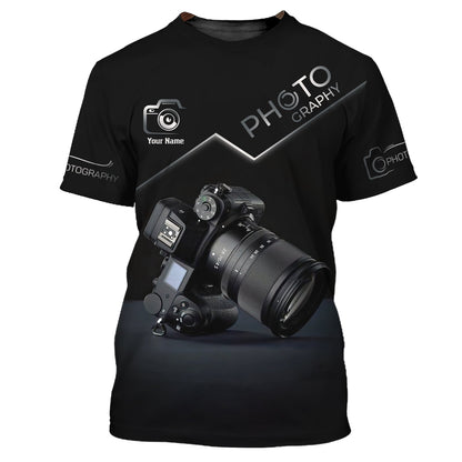 Sudadera con capucha y cremallera con impresión fotográfica en 3D completa, regalo con nombre personalizado para amantes de la fotografía