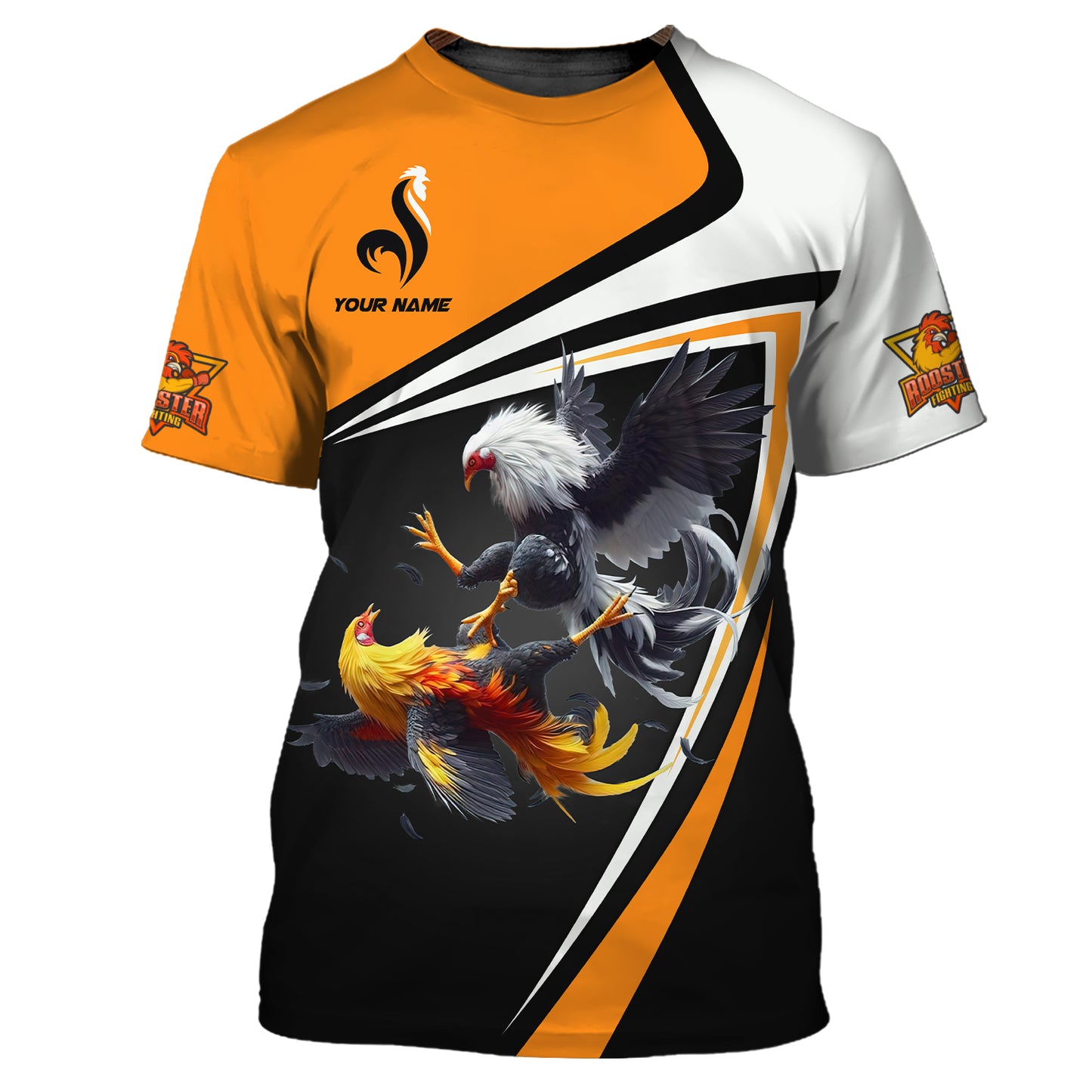 3D Full Print Rooster Fight Zipper Hoodie Personalized Name Gift For Rooster Lovers