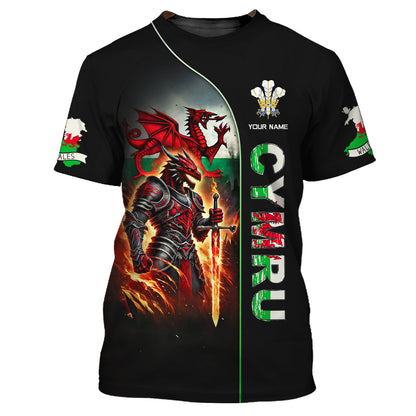 T-shirt Cymru Dragon personnalisé - Adoptez la fierté et l'héritage gallois