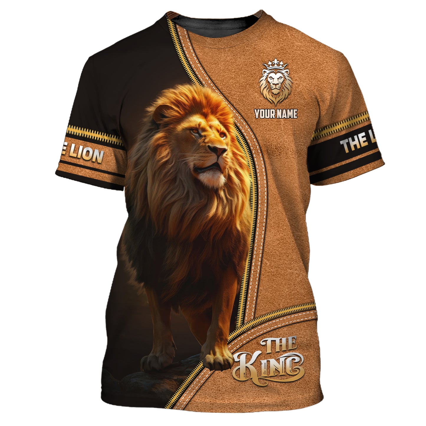 3D Full Print The Lion King Zipper Hoodie Personalized Name Gift For Lion Lovers