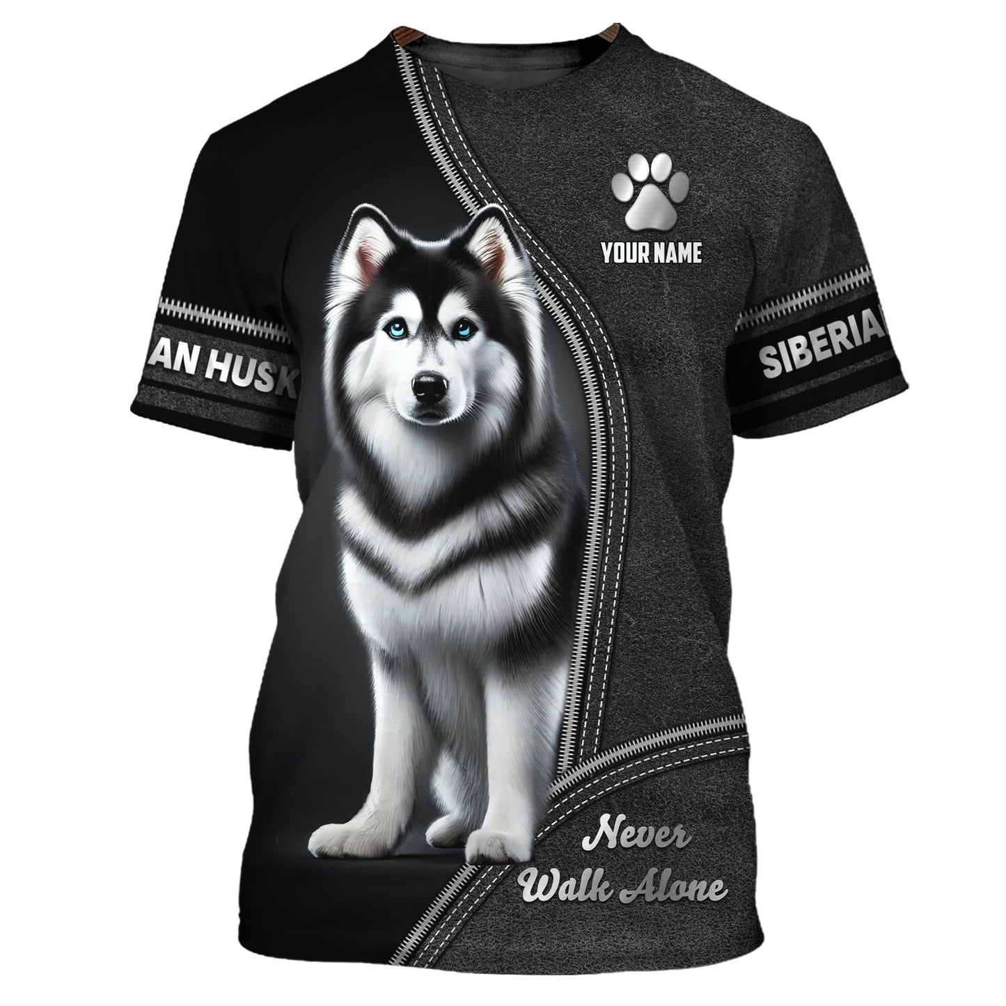 T-shirt personnalisé avec nom de montagne bernois, cadeau pour les amoureux des chiens, ne marchez jamais seul, chemises 3D