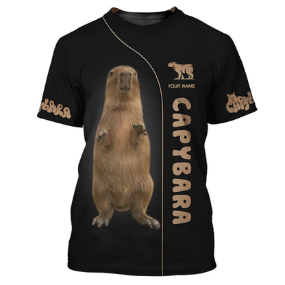 Capybara Trend Custom T-Shirts Capybara 3D Zipper Hoodie Gift For Capybara Lover