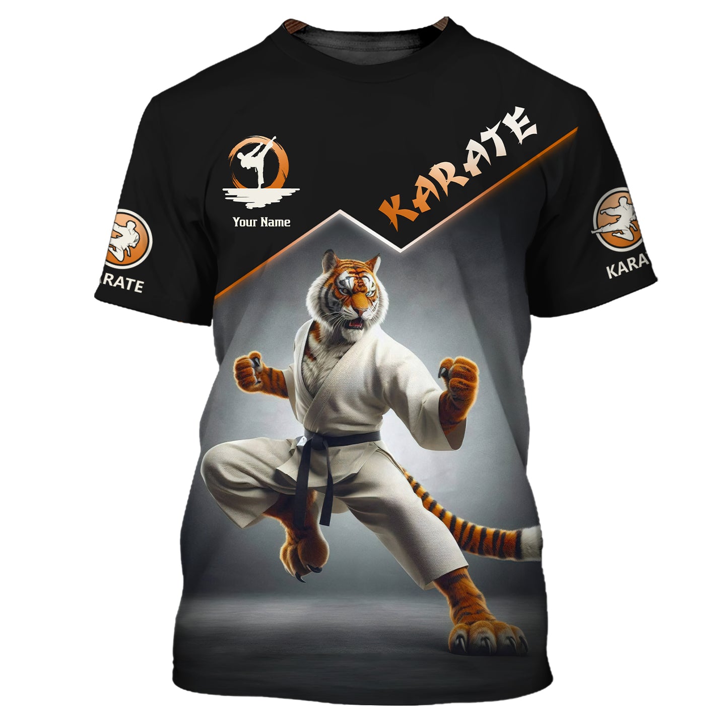 Camiseta de tigre de karate personalizada: libera al guerrero que llevas dentro